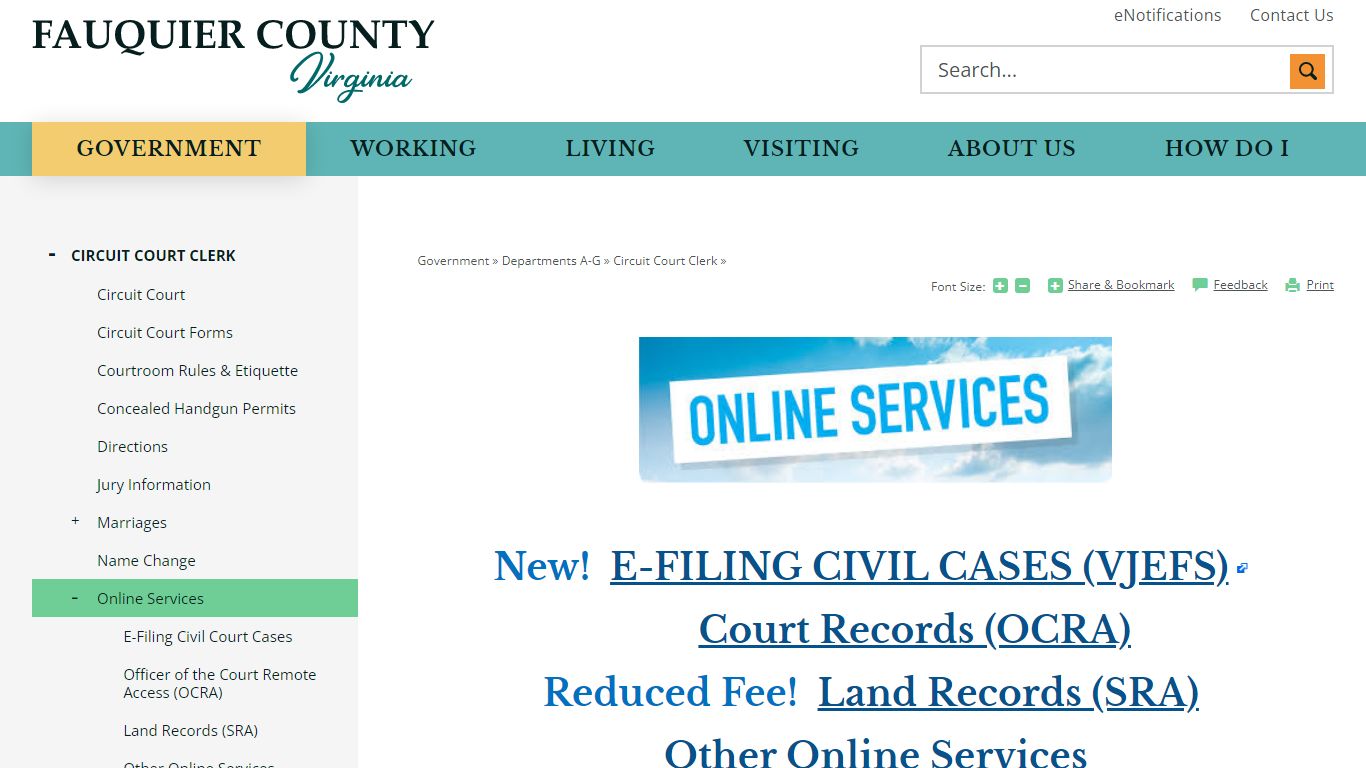 Online Services | Fauquier County, VA